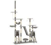 Arbre à Chat avec Griffoirs en Sisal 230-250 cm Beige Grattoir Animaux vidaXL