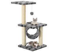 Arbre à Chat avec Griffoirs en Sisal 65 cm Bleu Foncé Echelle Grattage vidaXL