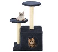 Arbre à Chat avec Griffoirs en Sisal Centre d’Activités 60 cm Gris vidaXL