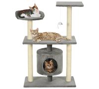Arbre à Chat avec Griffoirs en Sisal Centre d’Activités 95 cm Bleu Foncé vidaXL