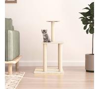 vidaXL Arbre à chat avec griffoirs en sisal crème 85,5 cm 171738