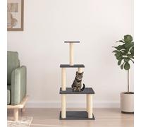 vidaXL Kattenmeubel met sisal krabpalen 111 cm donkergrijs171734 Gris G