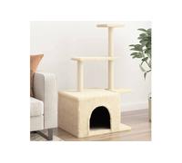 Vidaxl Arbre À Chat Avec Griffoirs En Sisal Crème 110 Cm