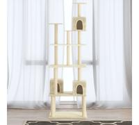 Arbre à Chat avec Griffoirs en Sisal Crème 188 cm Grattoir Animaux vidaXL