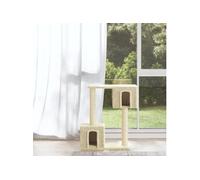 Arbre à chat avec griffoirs en sisal Crème 60 cm