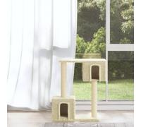 Arbre à Chat avec Griffoirs en Sisal Crème 60 cm Grattoir Animaux vidaXL