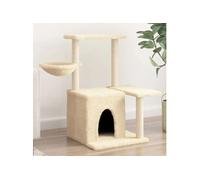 Arbre à chat avec griffoirs en sisal Crème 83 cm 172109