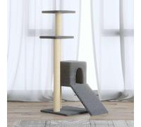 Arbre à Chat avec Griffoirs en Sisal Crème 92 cm Jouet pour Animaux vidaXL