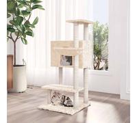 Arbre à Chat avec Griffoirs en Sisal Gris Clair 108,5cm Arbre à Grimper vidaXL