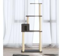 Arbre à Chat avec Griffoirs en Sisal Gris Clair 147 cm Grattoir Animaux vidaXL