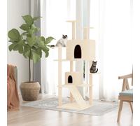 Arbre à Chat avec Griffoirs en Sisal Gris Clair 153 cm Arbre à Grimper vidaXL