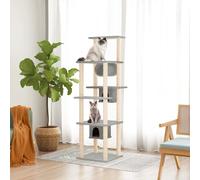 Arbre à Chat avec Griffoirs en Sisal Gris Clair 169 cm Arbre à Grimper vidaXL
