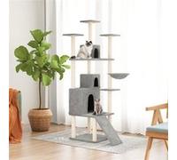 Arbre à chat avec griffoirs en sisal Gris clair 175 cm gris clair G