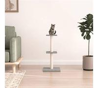 Vidaxl Arbre À Chat Avec Griffoirs En Sisal Gris Clair 73 Cm Gris