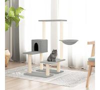 Arbre à Chat avec Griffoirs en Sisal Gris Clair 94,5 cm Arbre à Grimper vidaXL