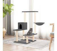 171641 Arbre à chat avec griffoirs en sisal Gris foncé 94,5 cm