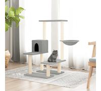 Vidaxl Arbre À Chat Avec Griffoirs En Sisal Gris Clair 94,5 Cm