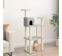Arbre à Chat avec Griffoirs en Sisal Gris Foncé 119 cm Grattoir Animaux vidaXL