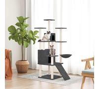 Arbre à Chat avec Griffoirs en Sisal Gris Foncé 154 cm Arbre à Grimper vidaXL