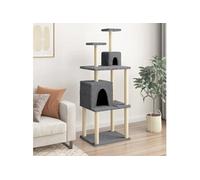 Arbre à chat avec griffoirs en sisal Gris foncé 167 cm 172069