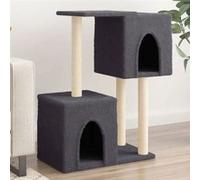 Arbre à chat avec griffoirs en sisal Gris foncé 86 cm gris foncé G