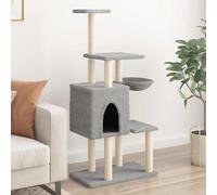 Arbre à Chat avec Griffoirs en Sisal Tour de Jeux Poteaux Maison Chaton vidaXL