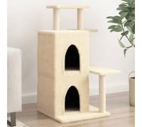 Arbre à Chat avec Griffoirs en Sisal Tour de Jeux Poteaux Maison Chaton vidaXL