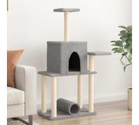 Arbre à Chat avec Griffoirs en Sisal Tour de Jeux Poteaux Maison Chaton vidaXL