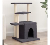 Arbre à Chat avec Griffoirs en Sisal Tour de Jeux Poteaux Maison Chaton vidaXL