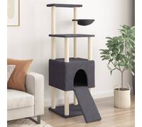 Arbre à Chat avec Griffoirs en Sisal Tour de Jeux Poteaux Maison Chaton vidaXL