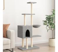 Arbre à Chat avec Griffoirs en Sisal Tour de Jeux Poteaux Maison Chaton vidaXL