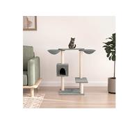 Arbre à chat avec griffoirs gris clair 82 cm 171760