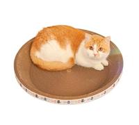 Arbre à Chat avec Herbe à Chat et Dessus de lit | Poteau ondulé et dessus plat à poils longs ; L'herbe à chat attire les chats à gratter ici.(Wihtin 5kg B)