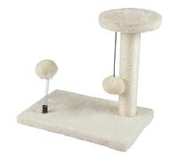 Arbre à Chat avec Jouets 1 Plateforme 28cm Écru