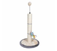 Arbre à Chat avec Jouets "Tronc" 46cm Gris & Écru