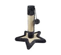 Love Story – Arbre à chaton – Socle étoile, jouet, MDF 30 x 30 x H33 cm – Anthracite