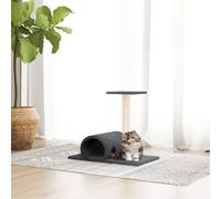 Arbre à Chat avec Tunnel Crème 60x34,5x50cm Arbre à Grimper Tour de Jeu vidaXL