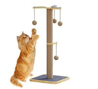 Arbre à chat - Bois, feutre, sisal - 75 x 33 x 33 cm - Poteaux hauts pour chats - Tapis d'escalade et d'entraînement pour chatons sur canapé, sol et mur