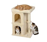 Arbre à chat, cabane/cachette, tour à griffer, tronc en sisal, couchage