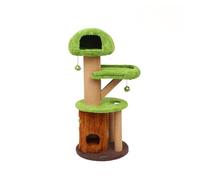 Arbre à Chat, Cabane forestière à Plusieurs Niveaux avec Poteau d'escalade et nid for Chat, Maison Universelle for Toute l'année(M)