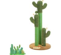Arbre à chat Cactus-Chat, trois barres de sisal, boule interactive suspendue, AMT0066BN-XL, Comme image de taille