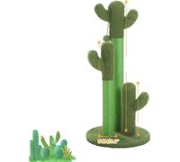 Arbre à chat Cactus-Chat, trois barres de sisal, boule interactive suspendue, AMT0066GN-XL, Comme image de taille