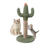 Arbre à chat cactus - Poteau griffoir pour chat - En sisal solide - Avec balle interactive pour les petits chatons - Favorise le mouvement et vous maintient sous le pied pendant des heures