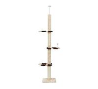 Arbre A Chat Cadre D'escalade for Chat Poteau De Ciel Arbre À Chat Griffoir for Chat Plate-forme De Saut for Chat Quatre Saisons Jouet for Chat Plate-forme Multicouche Mobilier Pour Chats(White)