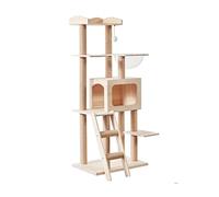 Arbre A Chat Cadre D'escalade Pour Chat En Bois Massif Tour D'arbre À Chat Multifonctionnel Corde De Chanvre Griffoir Pour Chat Perchoirs Pour Chat Maison Pour Chat Mobilier Pour Chats(40*60*140.5cm)