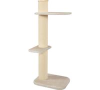 Arbre à chat CITY CAT numero 3, hauteur 148 cm, poteau ø 17 cm, beige.