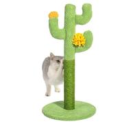 Arbre à Chat - Corde en Coton Style Cactus - Grattoir Multi-poteaux - Mobilier Vertical - Activité d'intérieur - Enrichissement de l'exercice pour Chatons Adultes - Utilisation de Meubles de