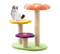 Arbre À Chat de 57 Cm, Griffoir, Tour À Chat À Trois Étages, Condo Douillet et Mignon pour Chatons D'intérieur(Purple)