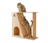 Arbre À Chat d'escalade, Gain De Place, avec Niche Fermée, Station De Jeu Tout-en-Un pour Chatons, Chats Adultes Et Plus Encore.(74cm)