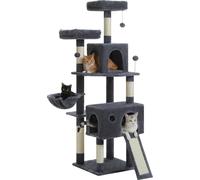 Arbre à chat, Design multi-étages, Condo douillet, AMT0181DGY, XL